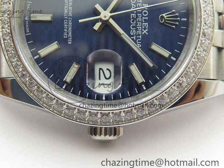 MiroTime 1228 DateJust 36 SS 126284 BP Maker 1:1 Best Edition New Blue Dial on Jubilee Bracelet Neat 2523